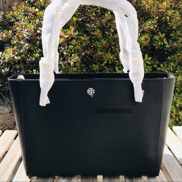 Tory Burch Handbags - new Emerson Buckle tote tory burch large Black 001